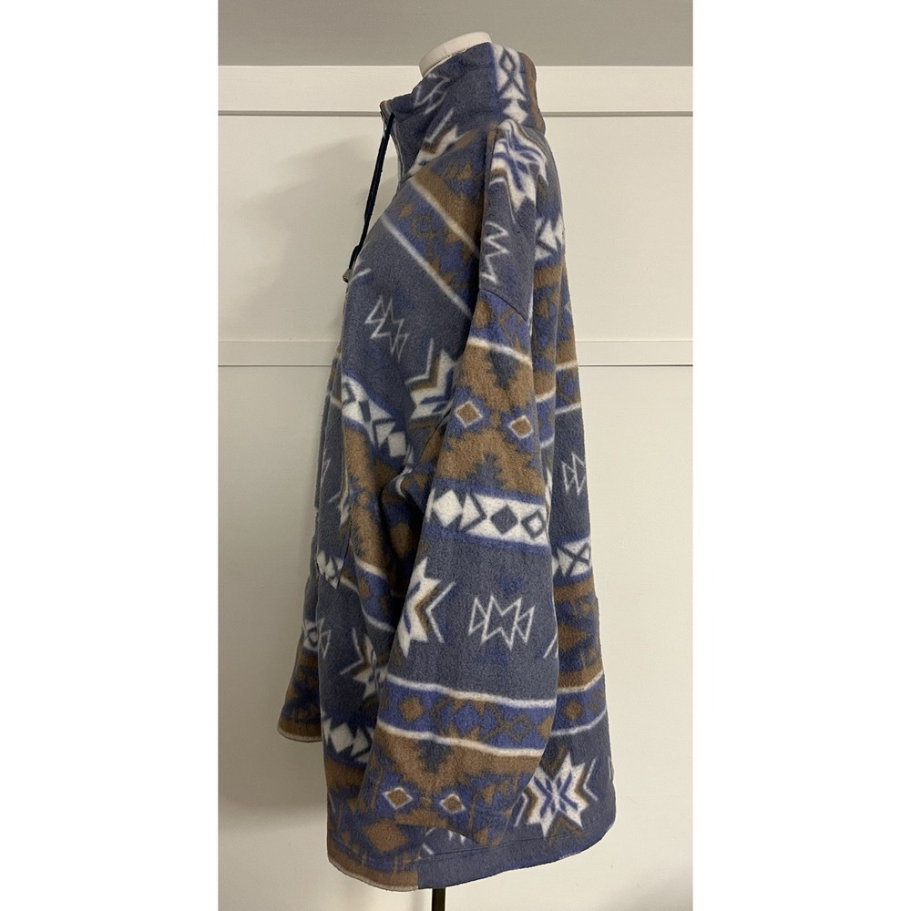 Vintage G4000 Southwestern Aztec Fleece Jacket Plus Size 22W Boho Style - Picture 2 of 10
